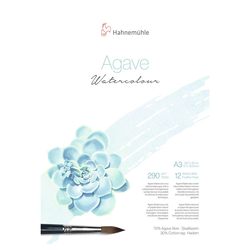 Agave Watercolour - Natural Line A3