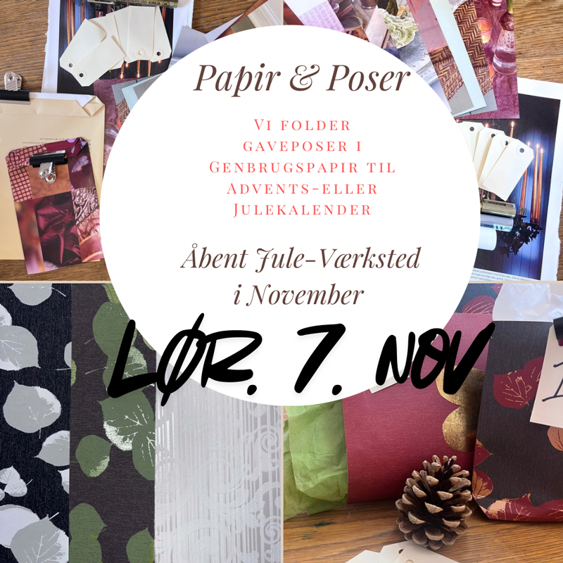 Julehygge - værksted - lørdag d. 7. november 12:30 - 14.00