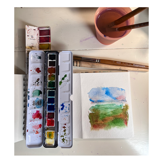 Art Café med Lette Landskaber i Akvarel 1 - Lørdag 14.marts 12:30 -15:00