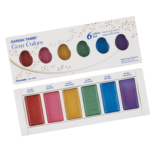 Gansai Tambi - Gem - 6 color set - ZIG020GC6