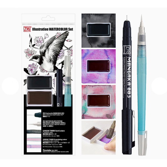 Kuretake Zig Watercolor Illustration set